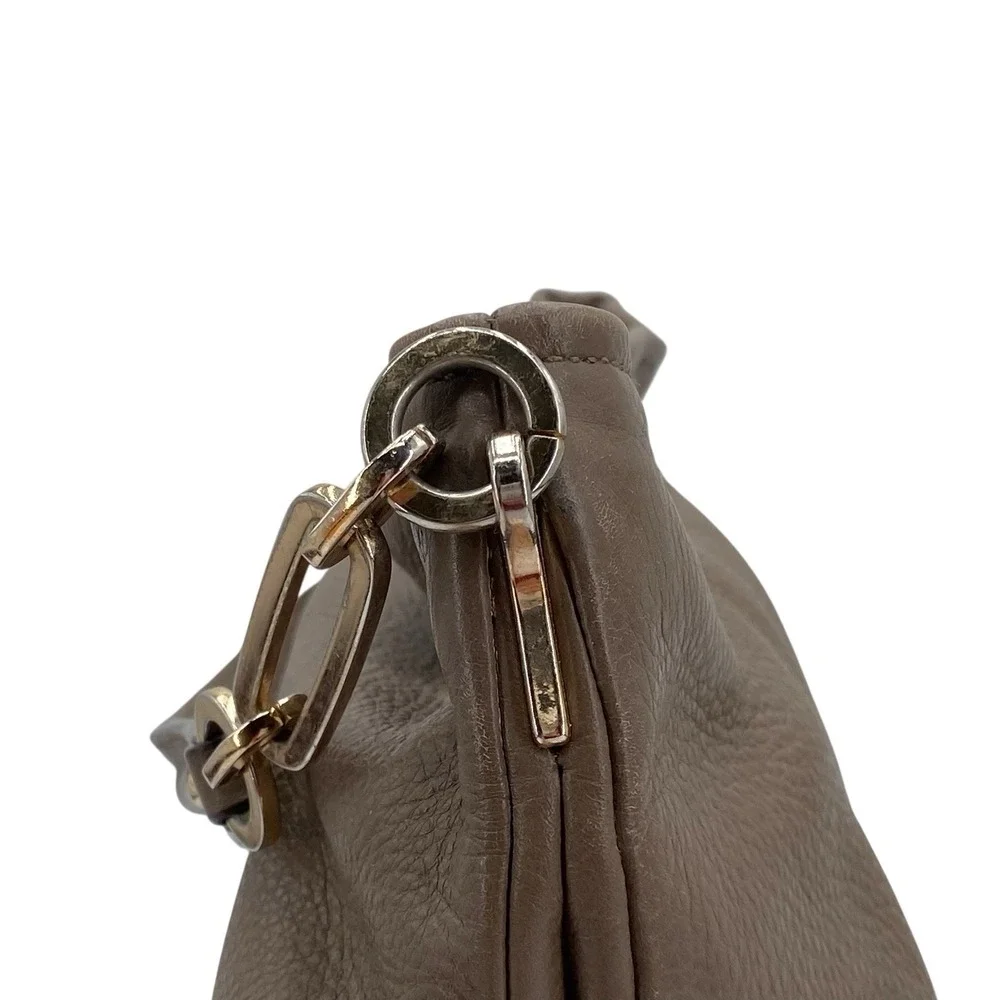 Coach Madison Hobo Shoulder Bag Taupe Pebbled Leather Double Compartment 27858‎ - Picture 8 of 16